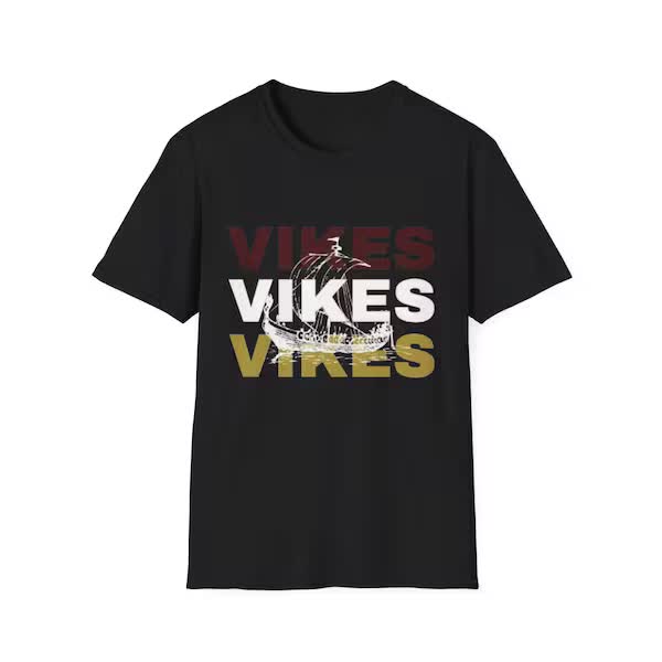 Black Vikes T-Shirt — front